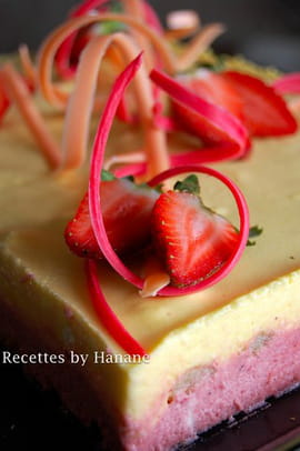 Bavarois fraise mangue
