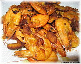 Crevettes frites