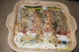 Courgettes au jambon