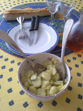 Salade de pommes de terre au vin blanc