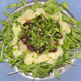 Salade de g�siers de canard confits