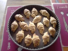 Croissants sal�s fa�on bouch�es ap�ritives