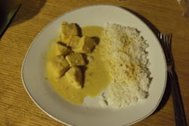 Blancs d encornets au curry