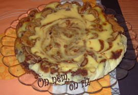 Brownie-cheesecake au pralin� et � la noisette