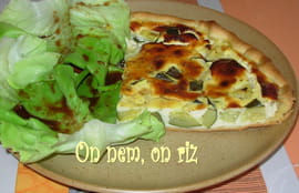 Tarte aux courgettes et au ch�vre