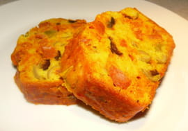 Cake au chorizo et aux olives