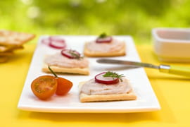 Crackers de Coraya Saumon & St M�ret et radis