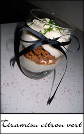 Tiramisu au citron vert