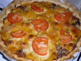 Tarte pizza-burger