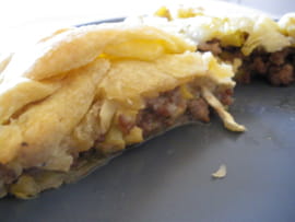 Tourte ch�vre-courgettes
