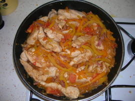 Poulet basquaise express