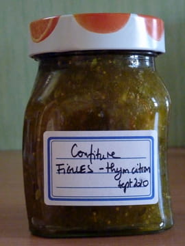 Confiture de figues au thym-citron