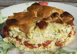 Clafoutis aux tomates cerises