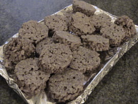 Roul�s de riz soufl� aux carambars et chamallows 