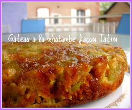 G�teau � la rhubarbe fa�on Tatin