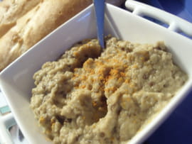Caviar d aubergine, variante aux anchois