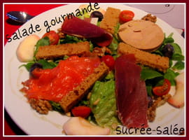 Salade gourmande sucr�e-sal�e
