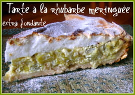 Tarte � la rhubarbe meringu�e extra fondante