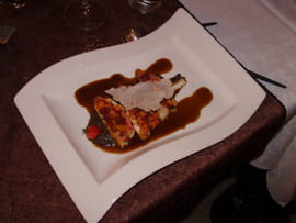 Filet de rouget, marmelade agrumes et chorizo