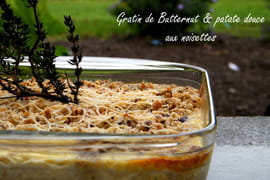 Gratin de courge butternut et patate douce 