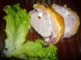 Feuillet� de filet mignon de porc au Saint Marcelin