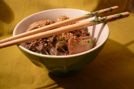 Porc soba au chou fris�
