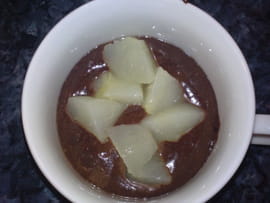 Mousse chocolat/poire glac�e