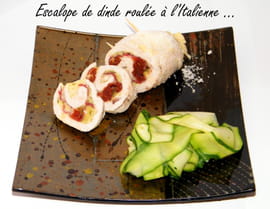 Escalope de dinde roul�e � l italienne 