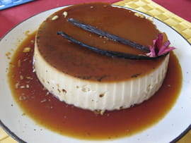 Cr�me renvers�e au caramel