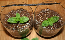 Verrine d Orient : perles chocolat vanille