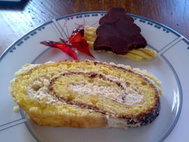Buche mangue-chocolat blanc