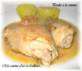 Cuisses de poulet � la tomme