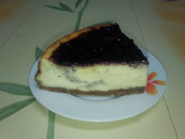 Cheesecake � la confiture de myrtilles