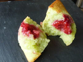 Financiers framboises-pistaches