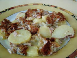 Gratin d andouillettes aux pommes lyonnaises