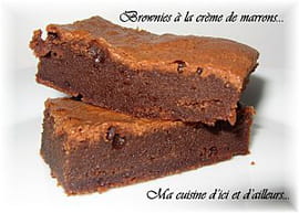 Brownies � la cr�me de marrons
