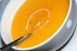 Soupe � la courge butternut et � l orange