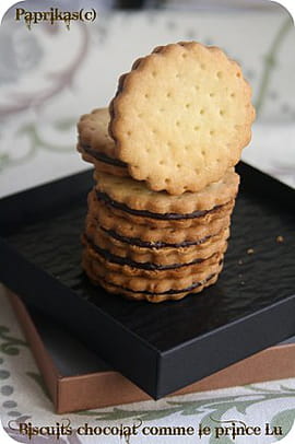 Biscuit chocolat comme le Prince Lu