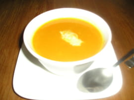 Velout� de potimarron et pommes de terre