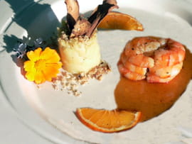 Gambas au jus d agrumes