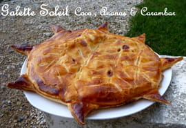 Galette des rois coco, ananas et carambar