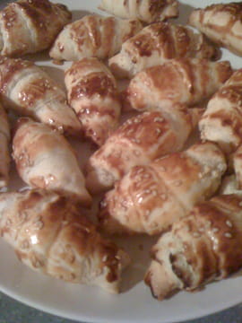 Mini croissants au Boursin
