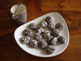 Biscuits craquel�s au chocolat