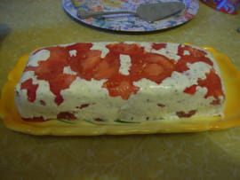 Terrine tomate ch�vre basilic