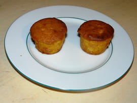 Muffins au chocolat blanc et � la framboise