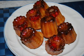Cannel�s aux pralines roses et chocolat blanc