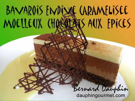 Bavarois endive, moelleux chocolat aux �pices