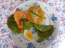 Flans � la bisque de homard