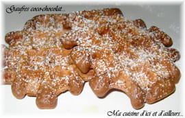 Gaufres coco-chocolat