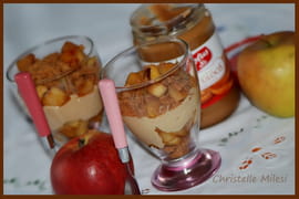 Pommes caram�lis�es et sp�culoos fa�on trifle